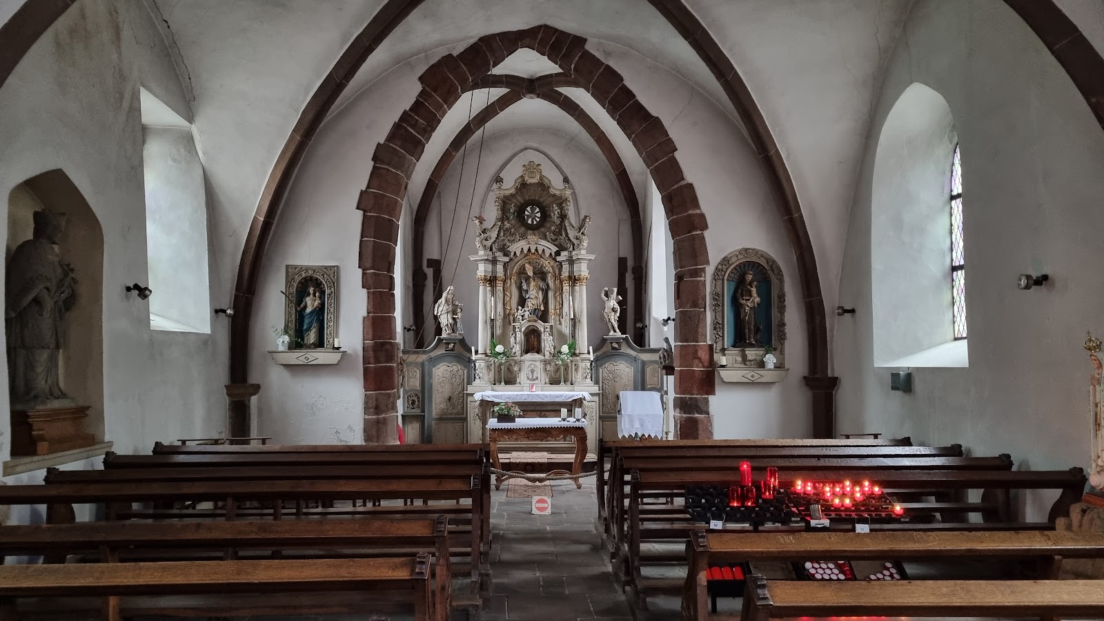 Interior of the historic Trinitarian church in Vianden